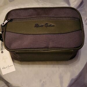 Robert Graham Men's Olive Toiletry Bag Skipper Dopp Kit Rt HL